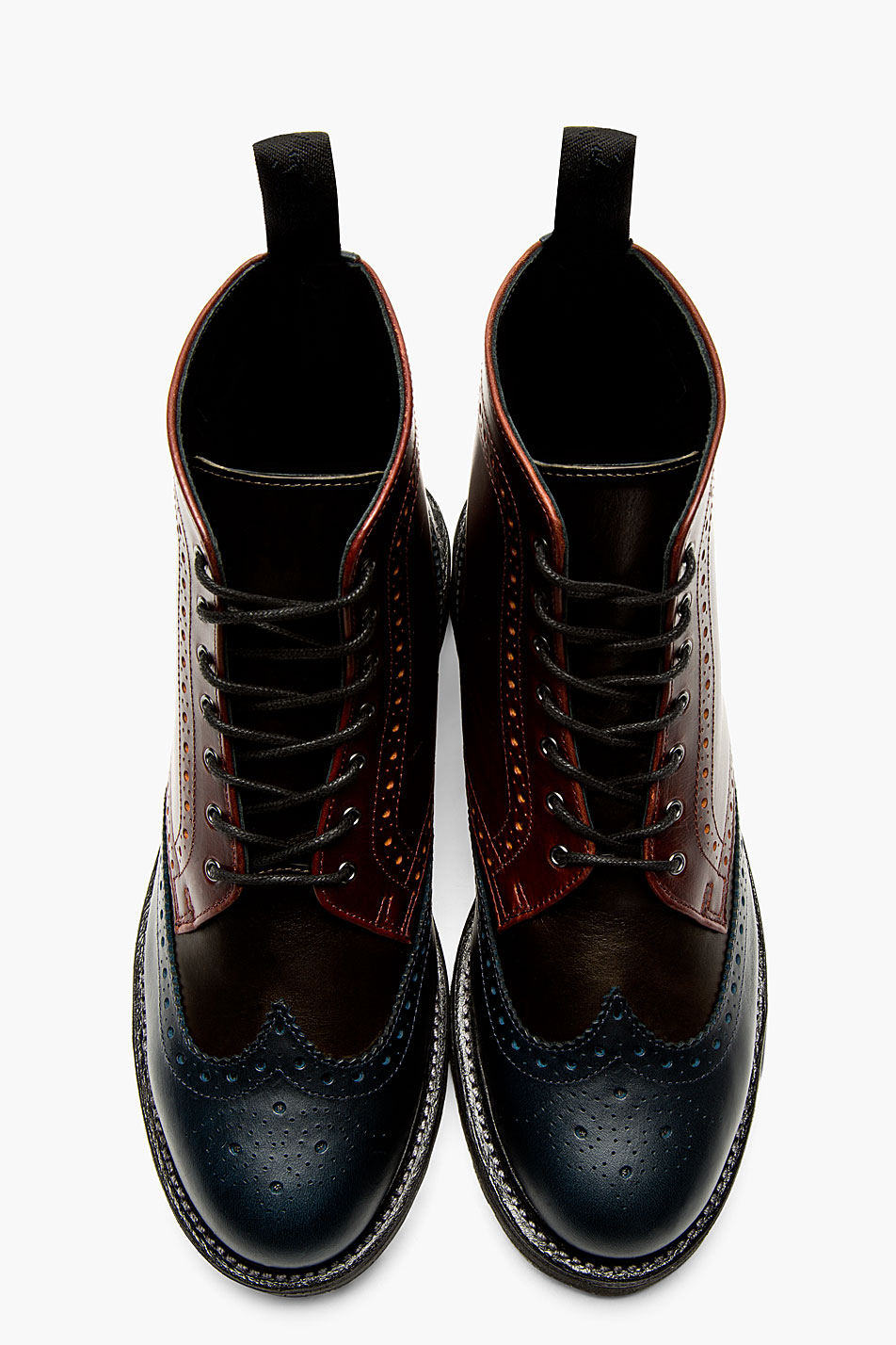 Lyst - Dr. Martens Burgundy Leather 8_eye Bentley Ankle Boots in Blue ...
