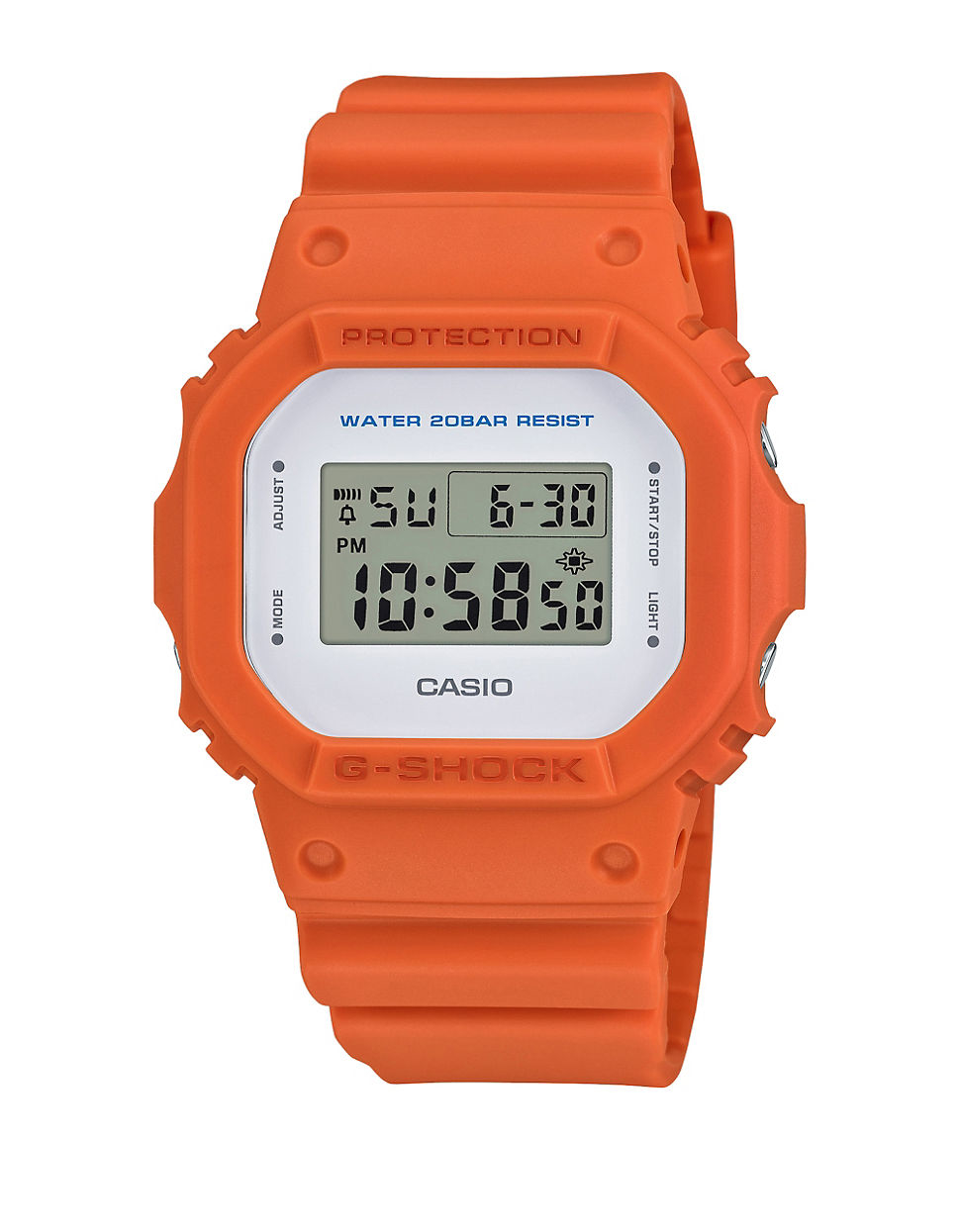 g shock orange blue