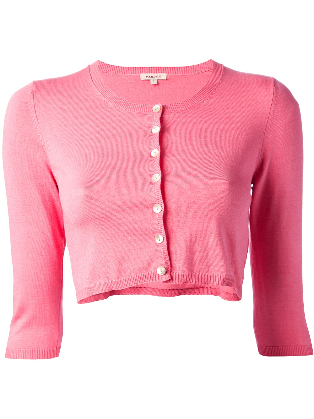 P.a.r.o.s.h. Cropped Cardigan in Pink Lyst