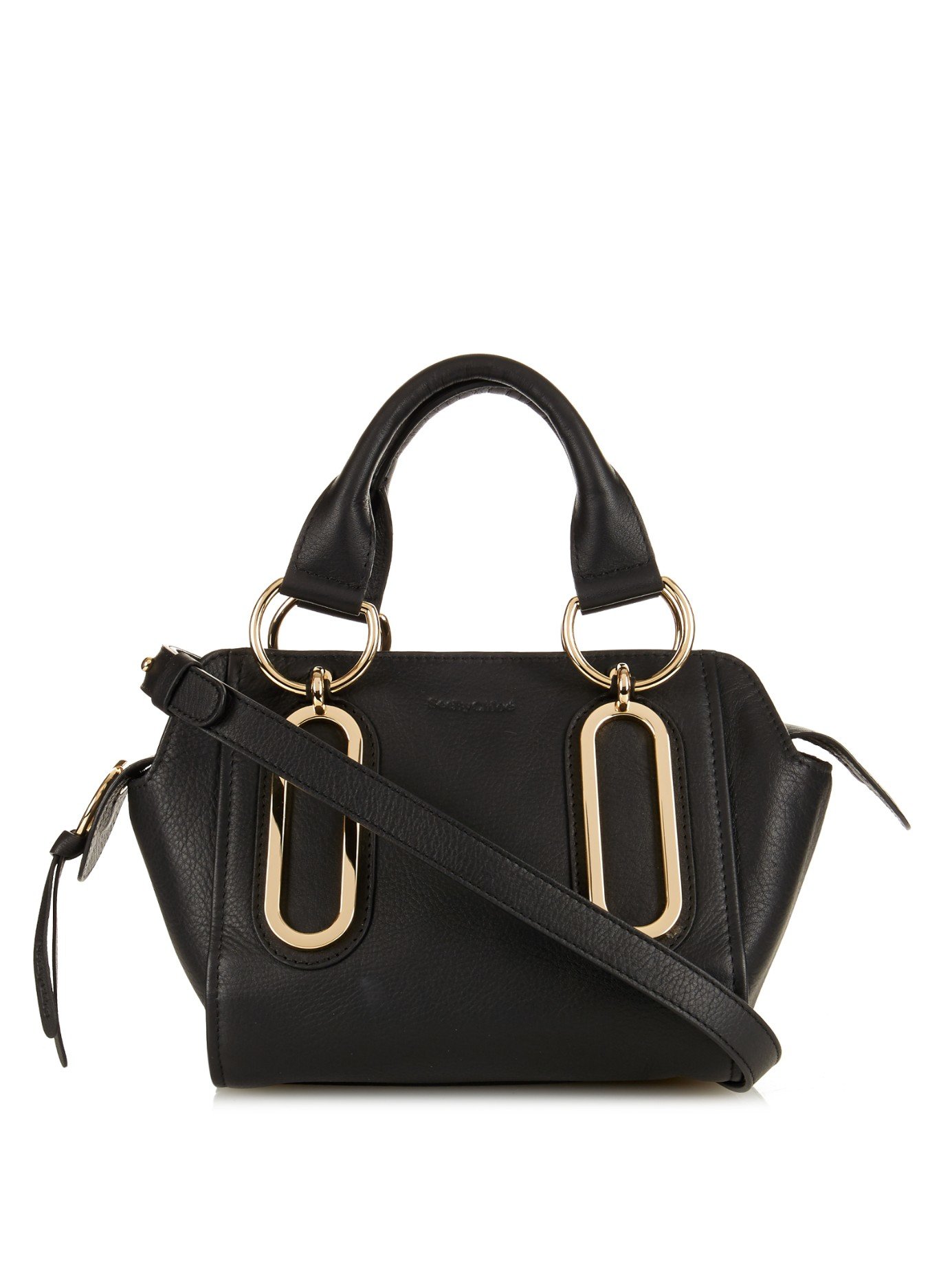 See By Chloé Paige Mini Leather Shoulder Bag in Black | Lyst