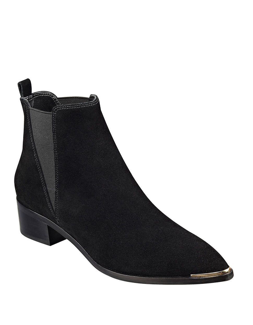Marc Fisher Yale Suede Chelsea Boots in Black Lyst