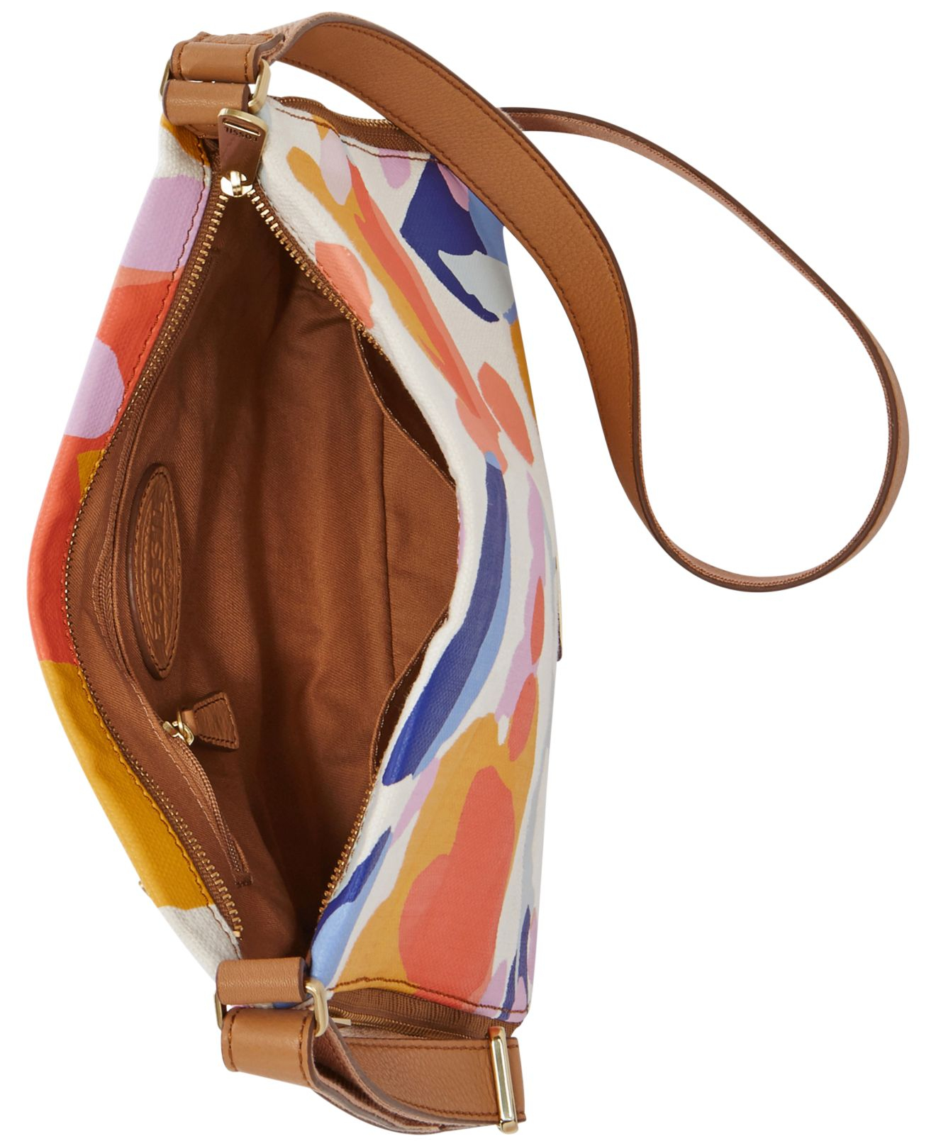 fossil fabric crossbody bags