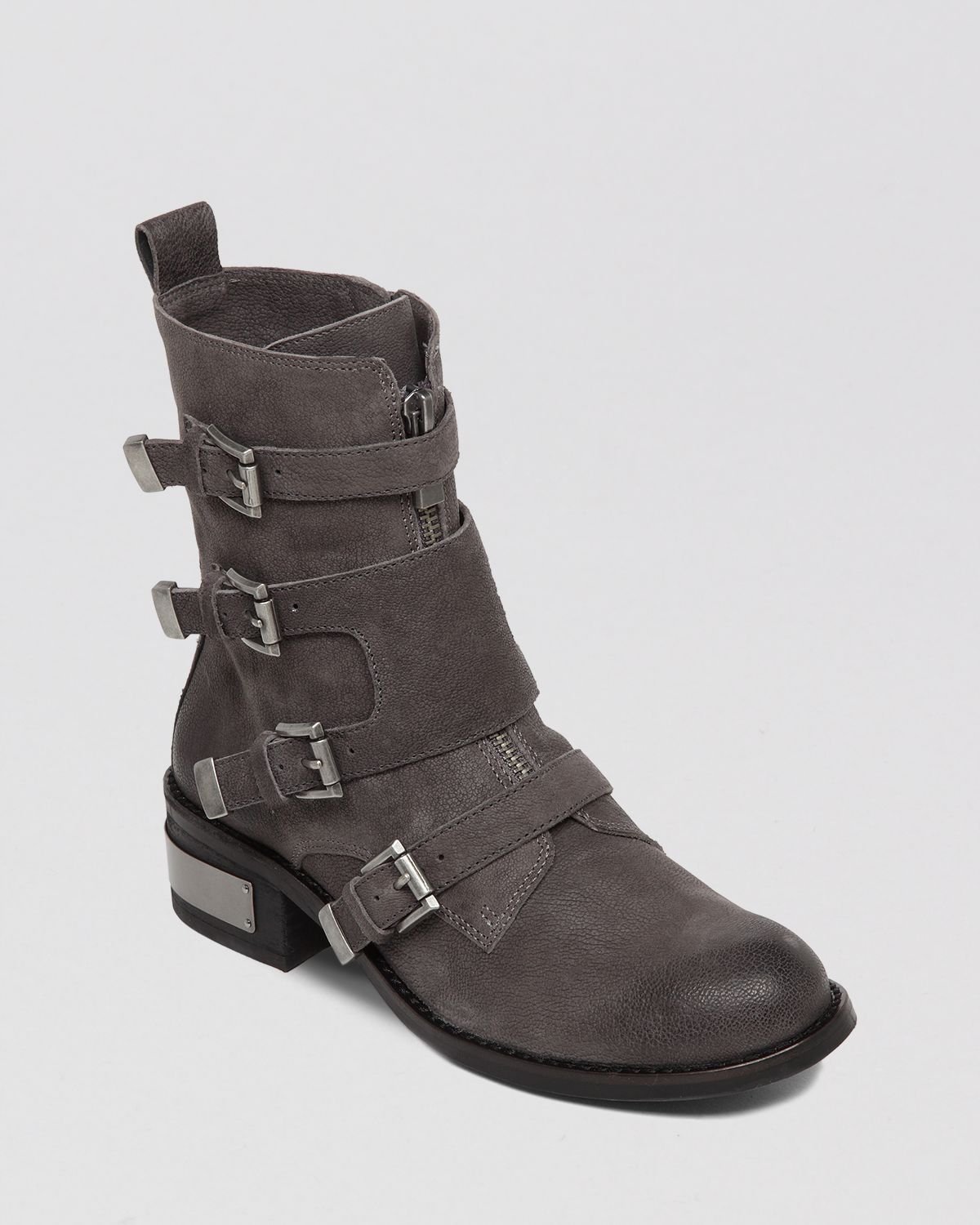 Vince Camuto Moto Boots Wesli in Gray (Davys Grey) Lyst
