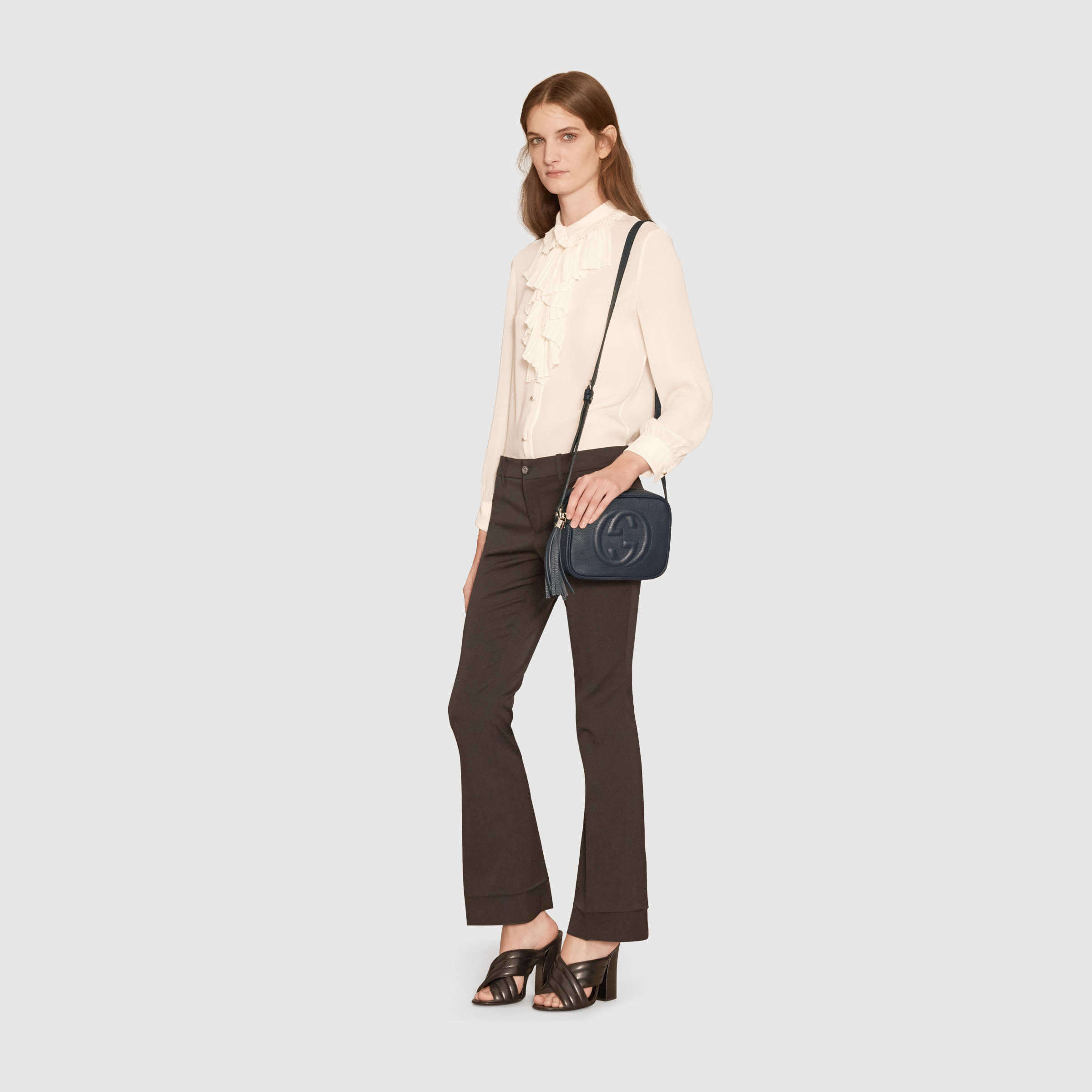 gucci small leather disco bag