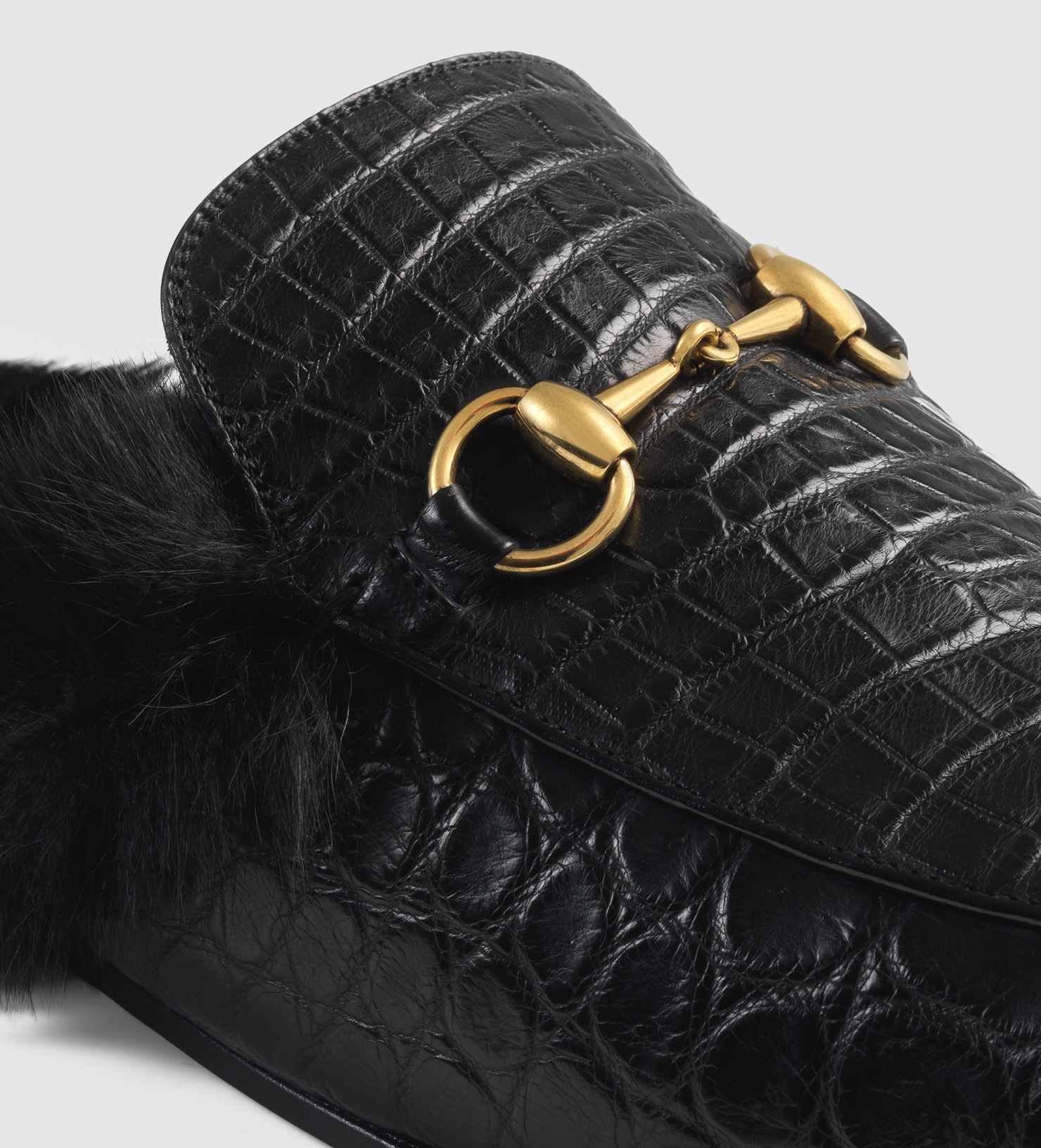 gucci crocodile slippers