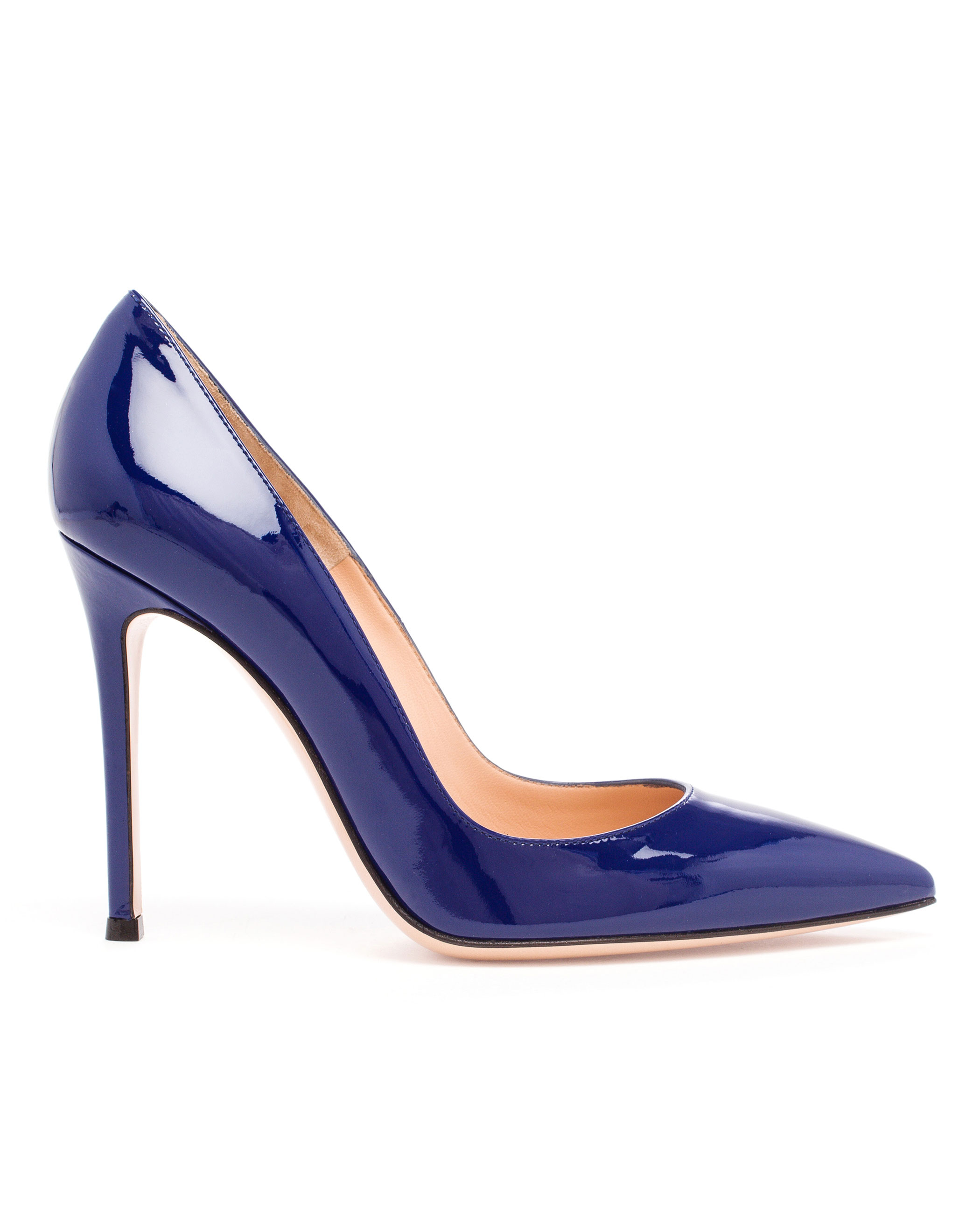 Gianvito Rossi Patent Pumps in Navy (Blue) - Lyst