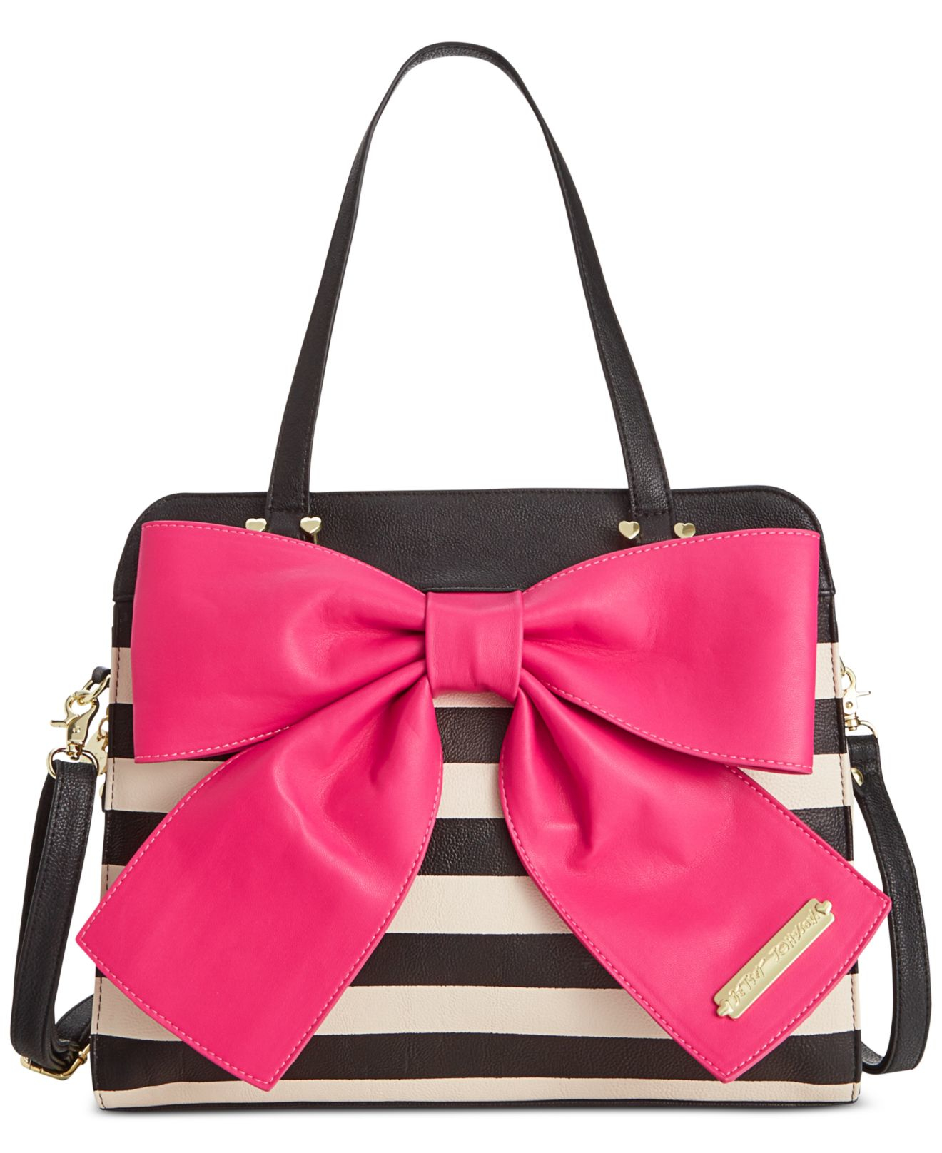 Betsey Johnson Bow Tote in Pink | Lyst