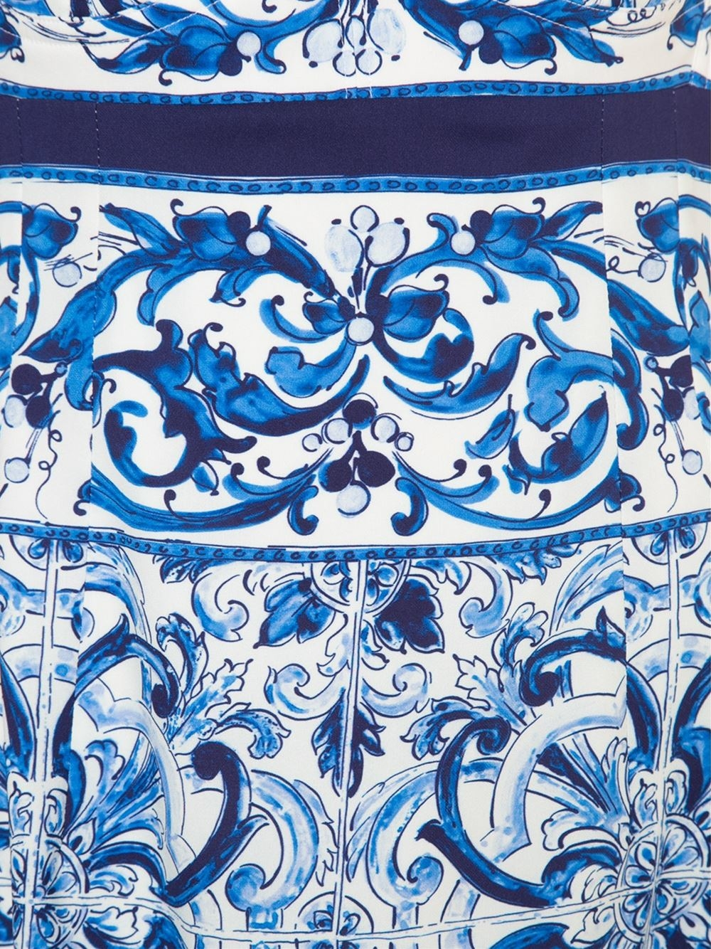 Lyst - Dolce & Gabbana 'majolica' Dress in Blue