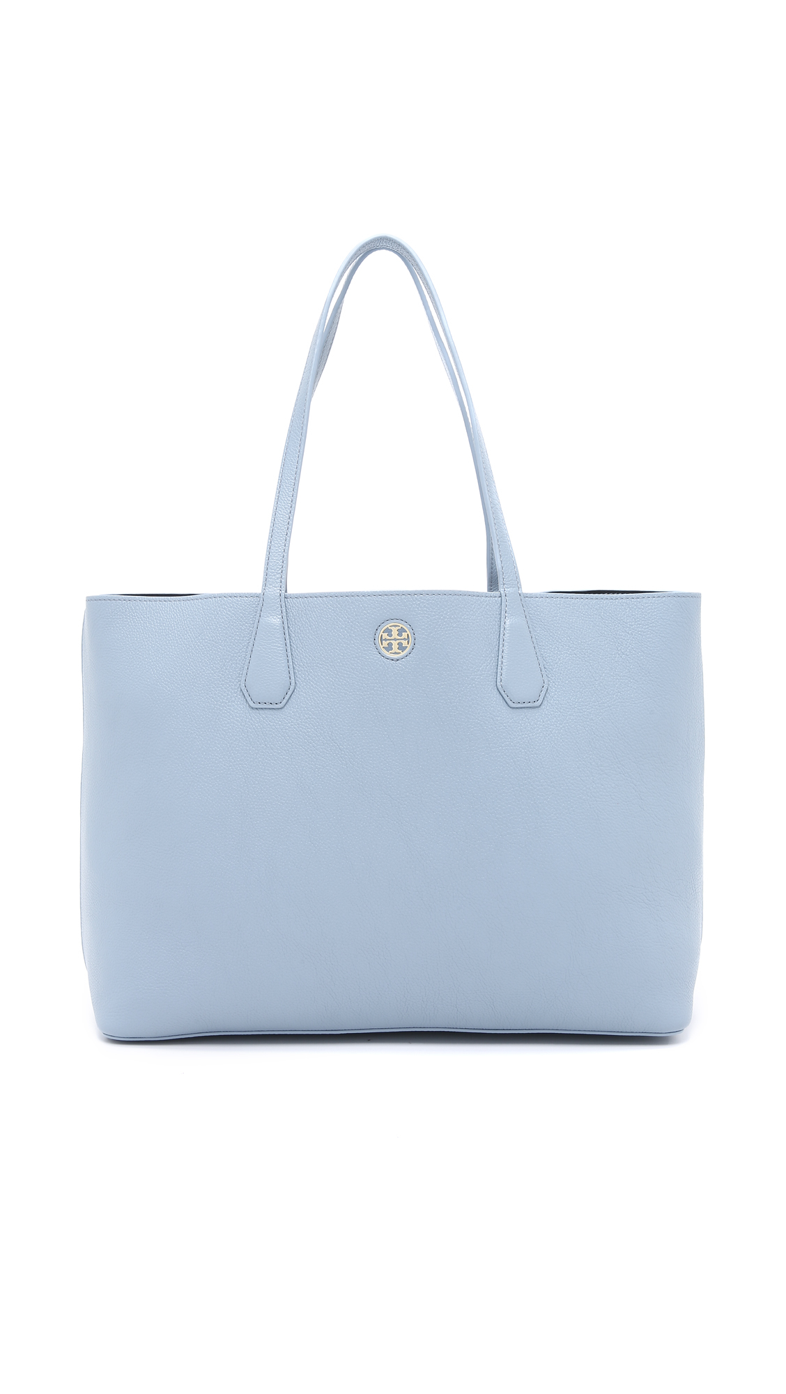 Totes bags Tory Burch - perry shopping bag in light blue leather