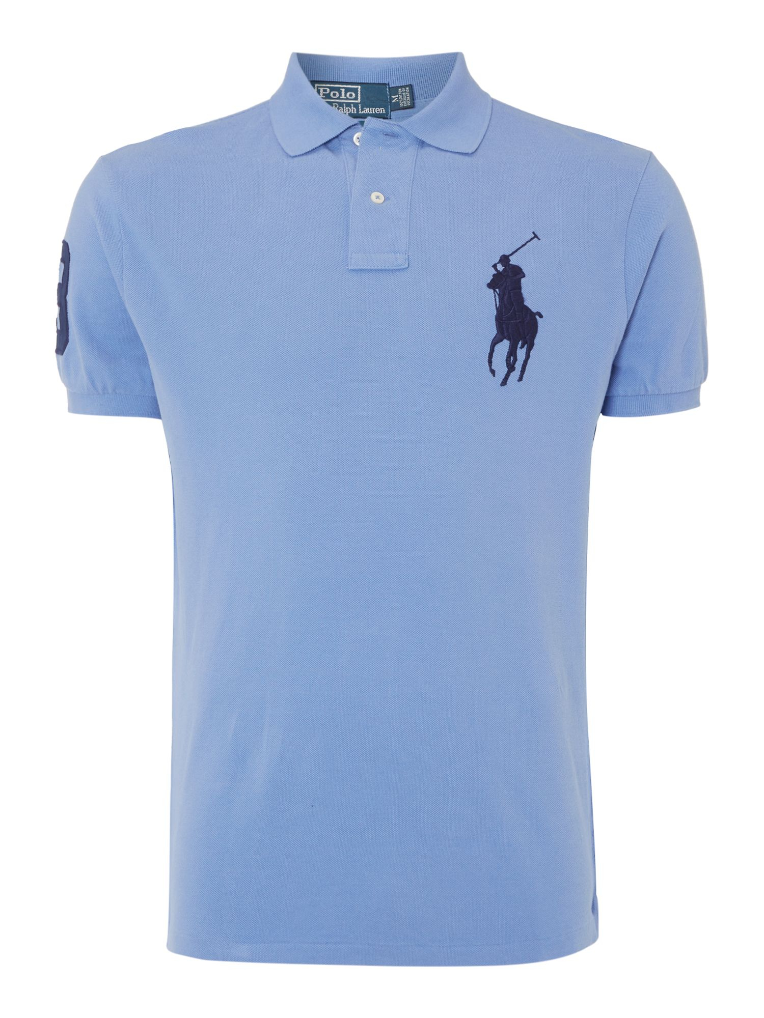 Polo ralph lauren Big Pony Slim Fit Polo Shirt in Blue for Men | Lyst