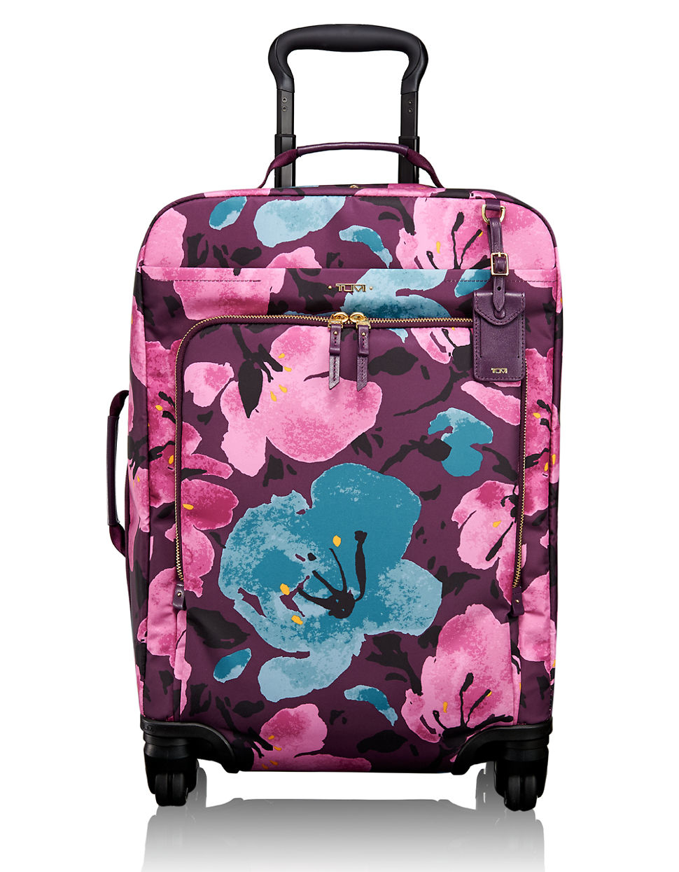 Tumi Super Leger International 4wheel Floral Print Carryon in Purple