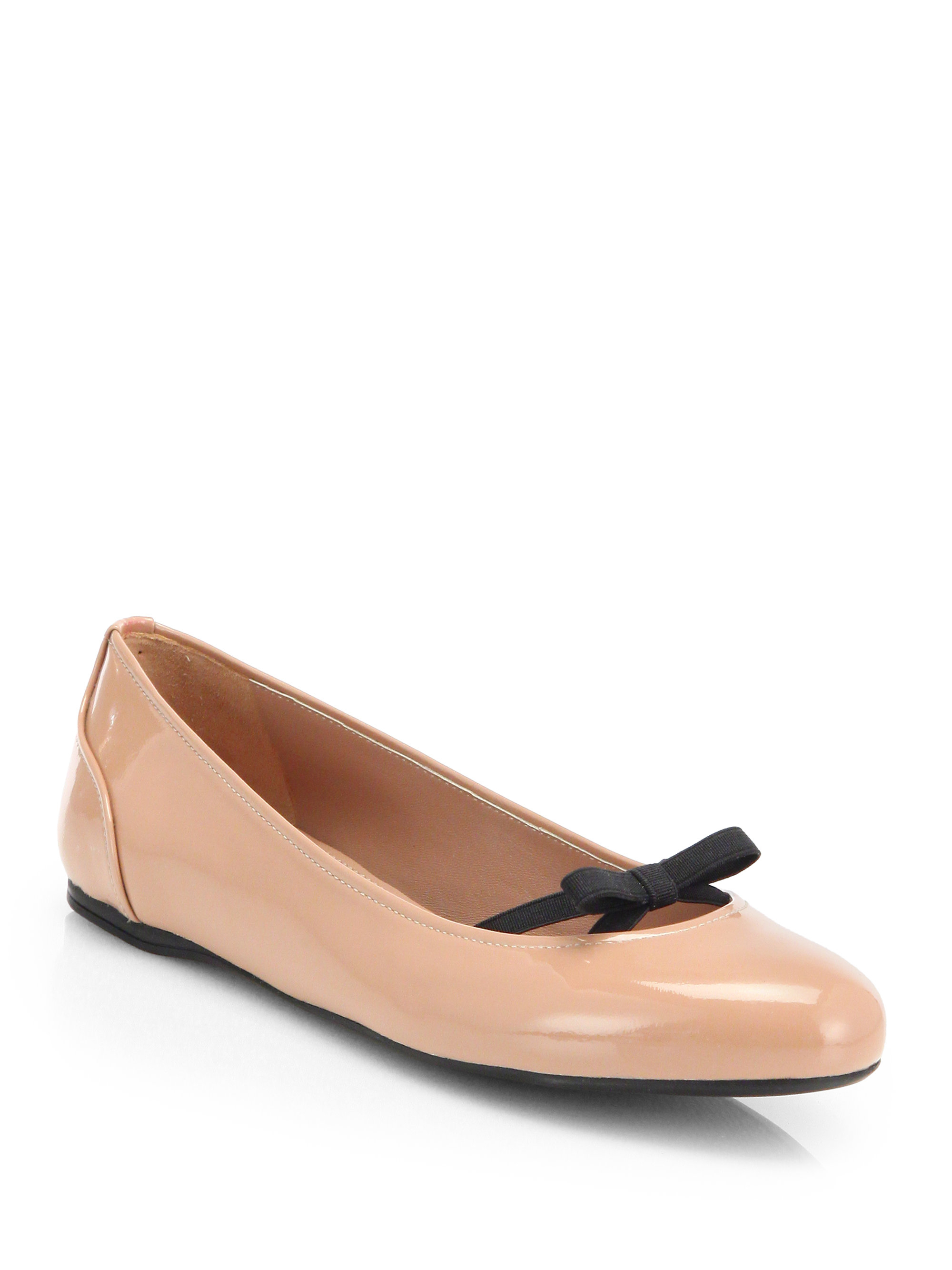 prada ballerina flats with bow