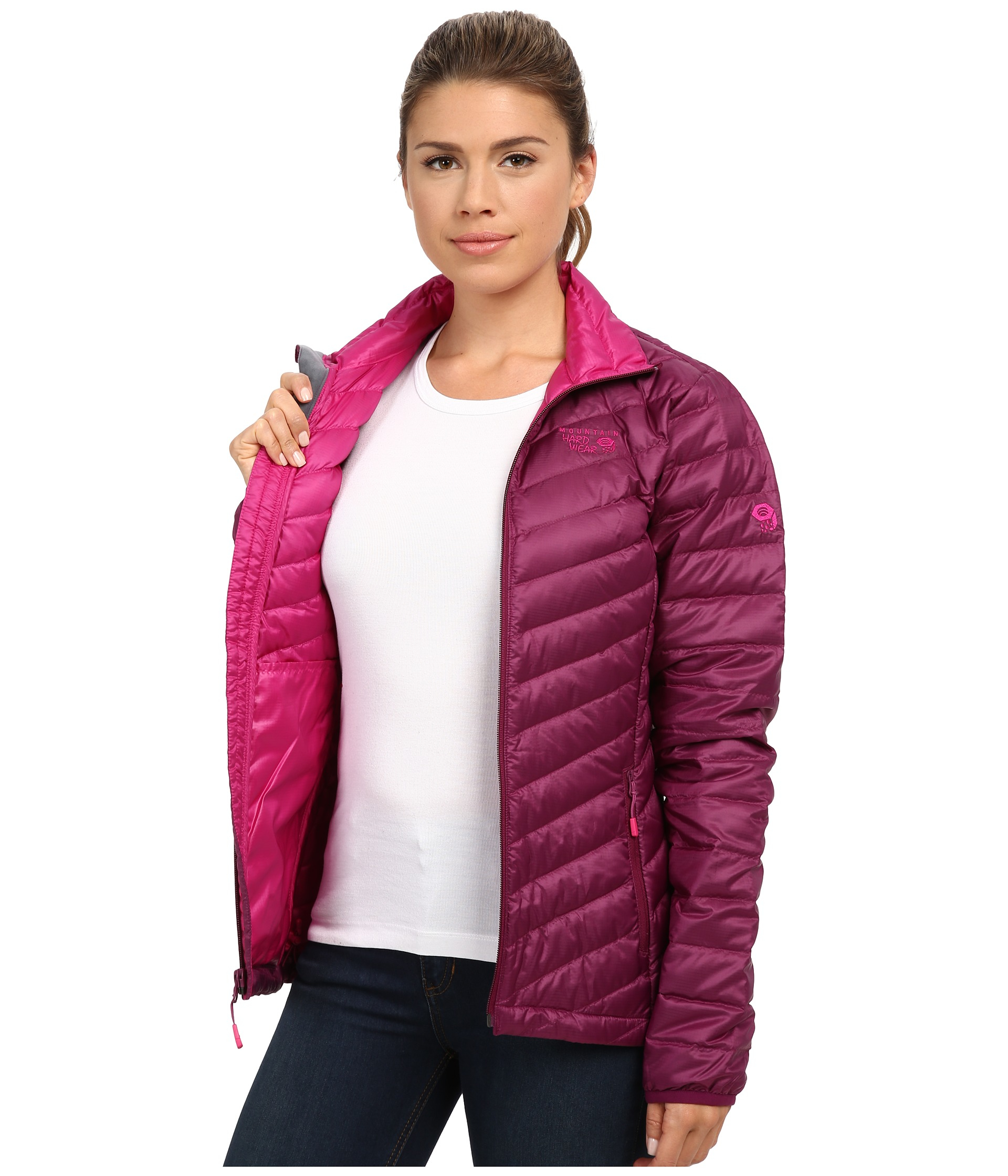 Mountain Hardwear Nitrous Down Jacket in Dark Raspberry (Purple) - Lyst