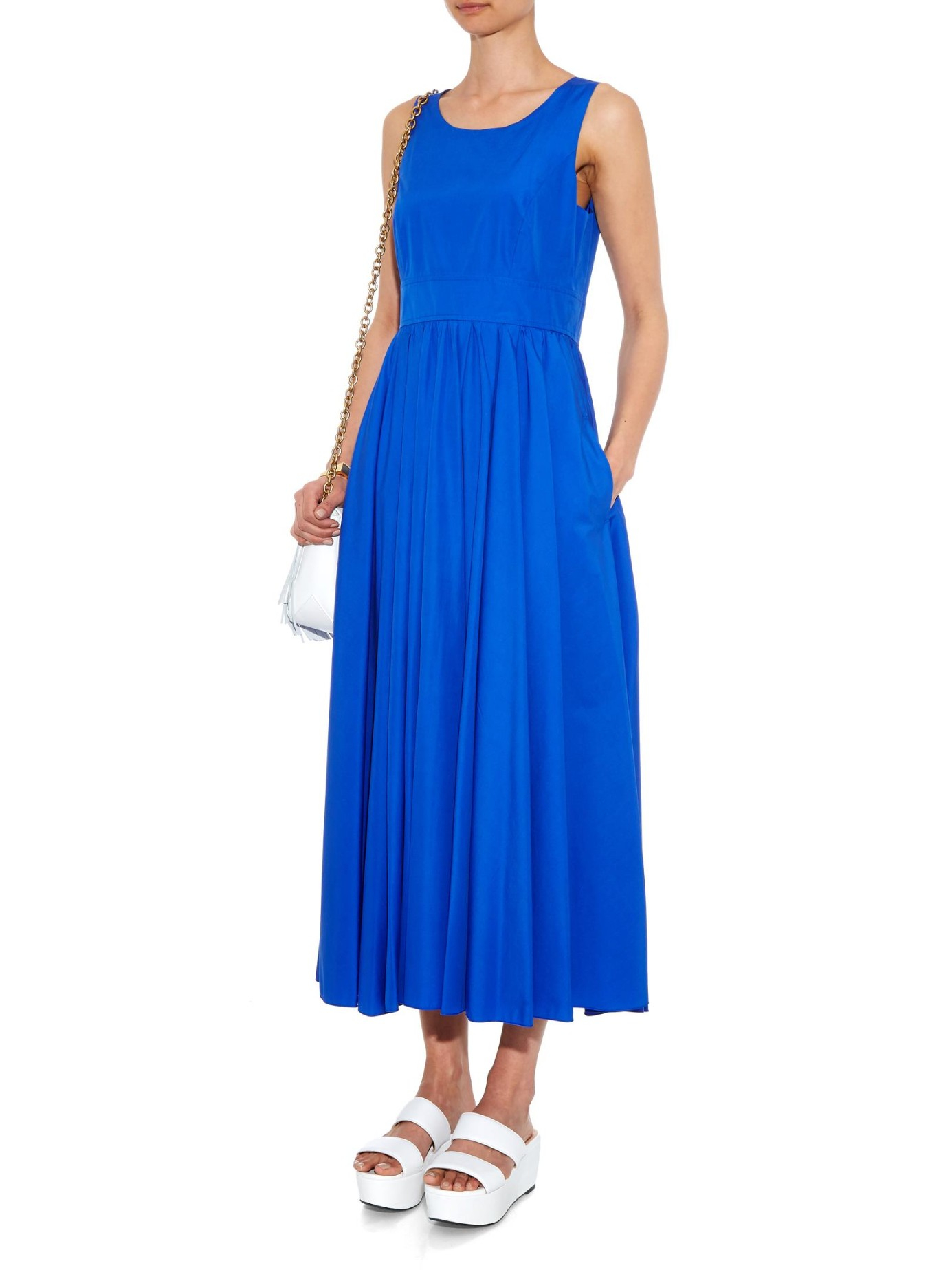 Lyst Max Mara Studio Eccelso Dress in Blue