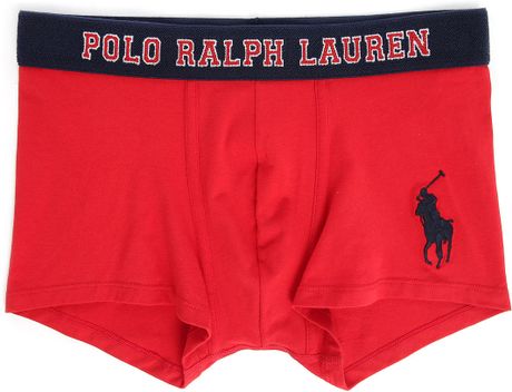 Polo Ralph Lauren Red Big Pony College Boxer Shorts in Red for Men | Lyst