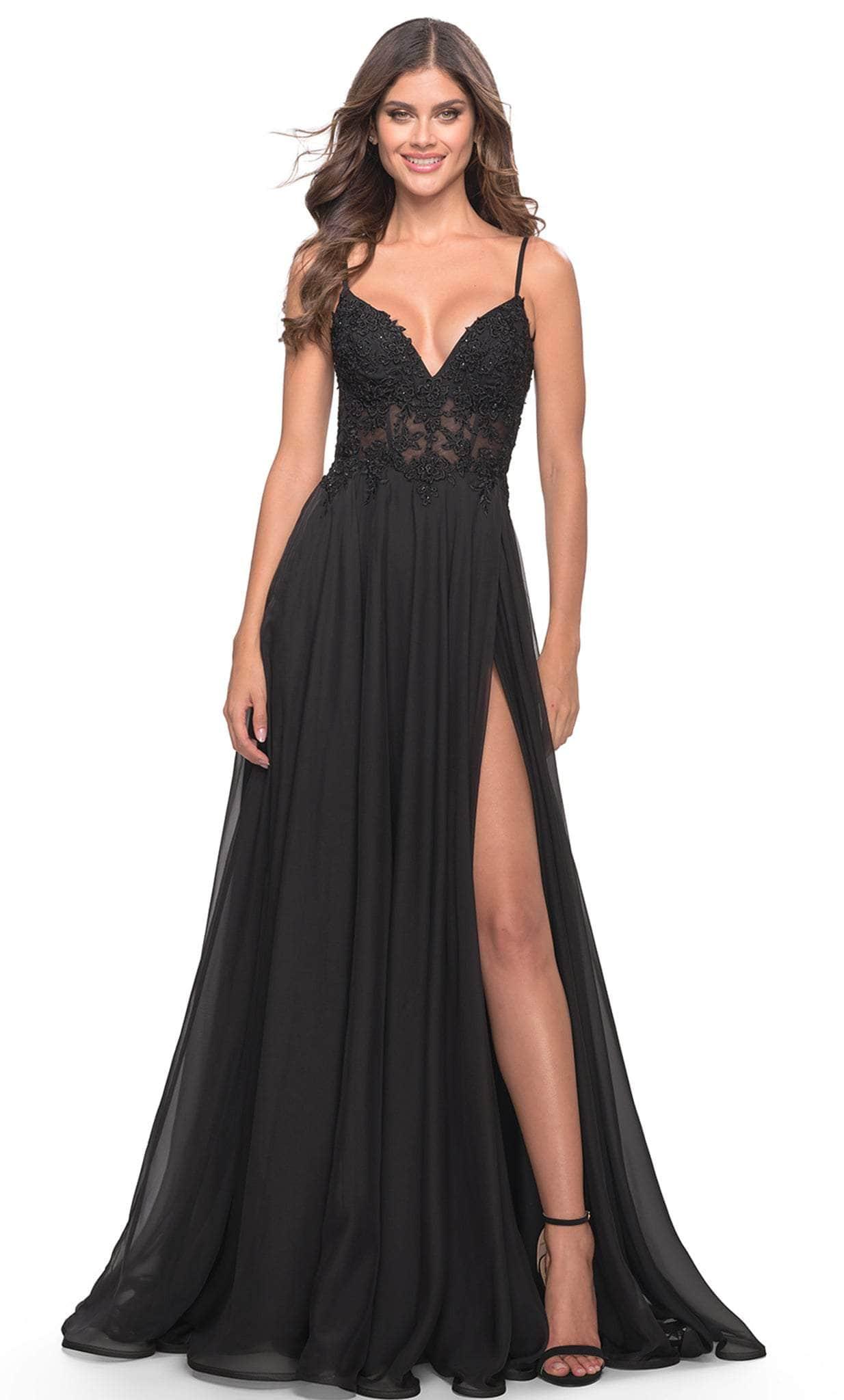 La Femme A-line Gown in Black | Lyst