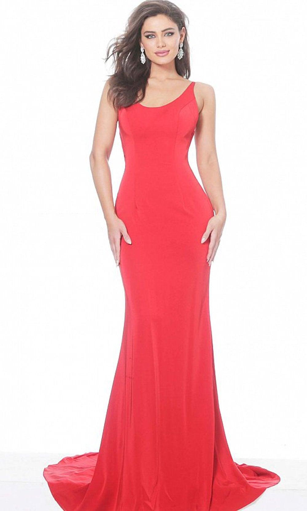 jovani red mermaid dress