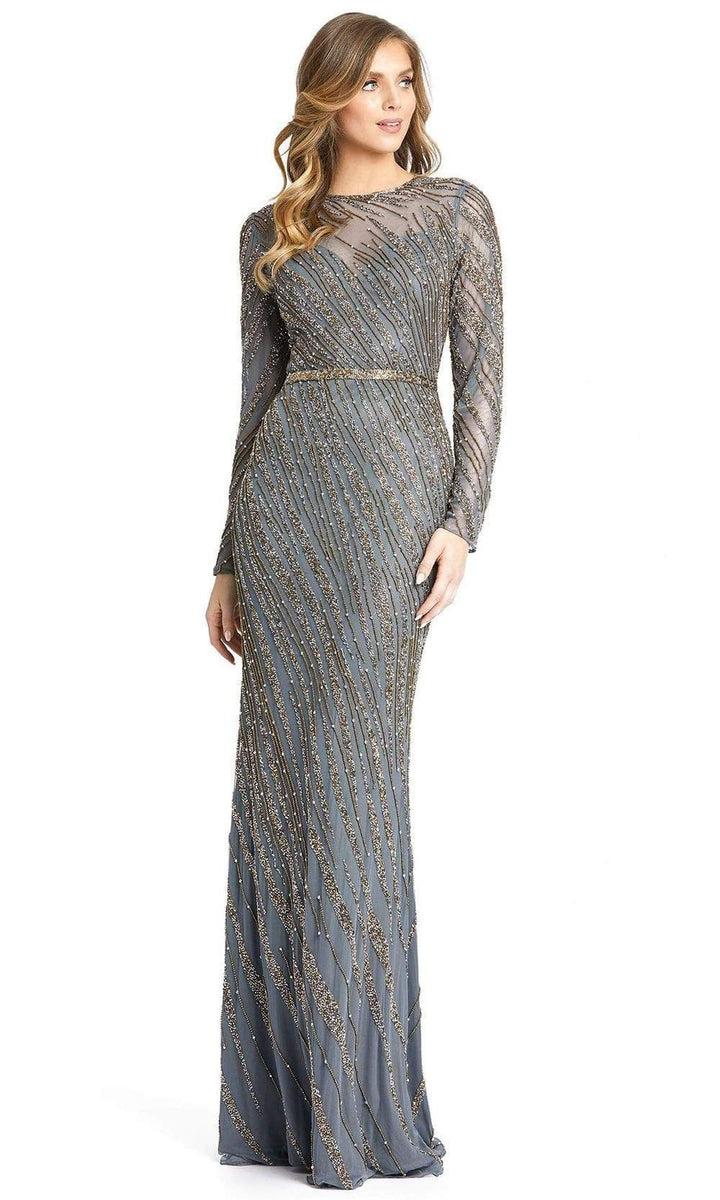Mac Duggal Embellished Dress in Gray Lyst