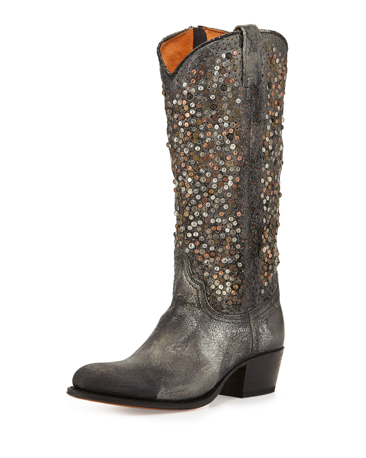frye studded boots frye deborah studded vintage leather boot in brown lyst frye studded boots frye deborah studded vintage leather boot in brown lyst