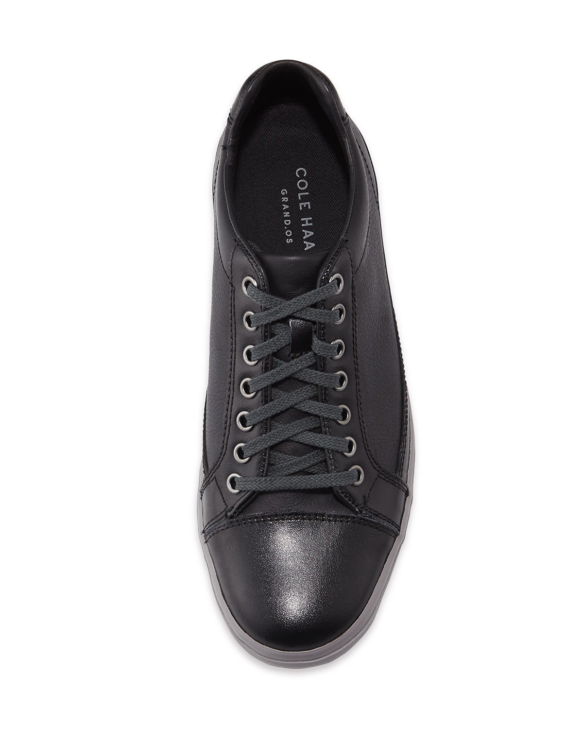 cole haan black leather sneakers