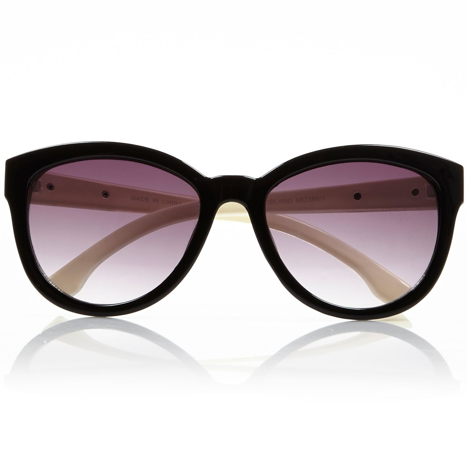 River Island Black And White Cat Eye Sunglasses in Black Lyst