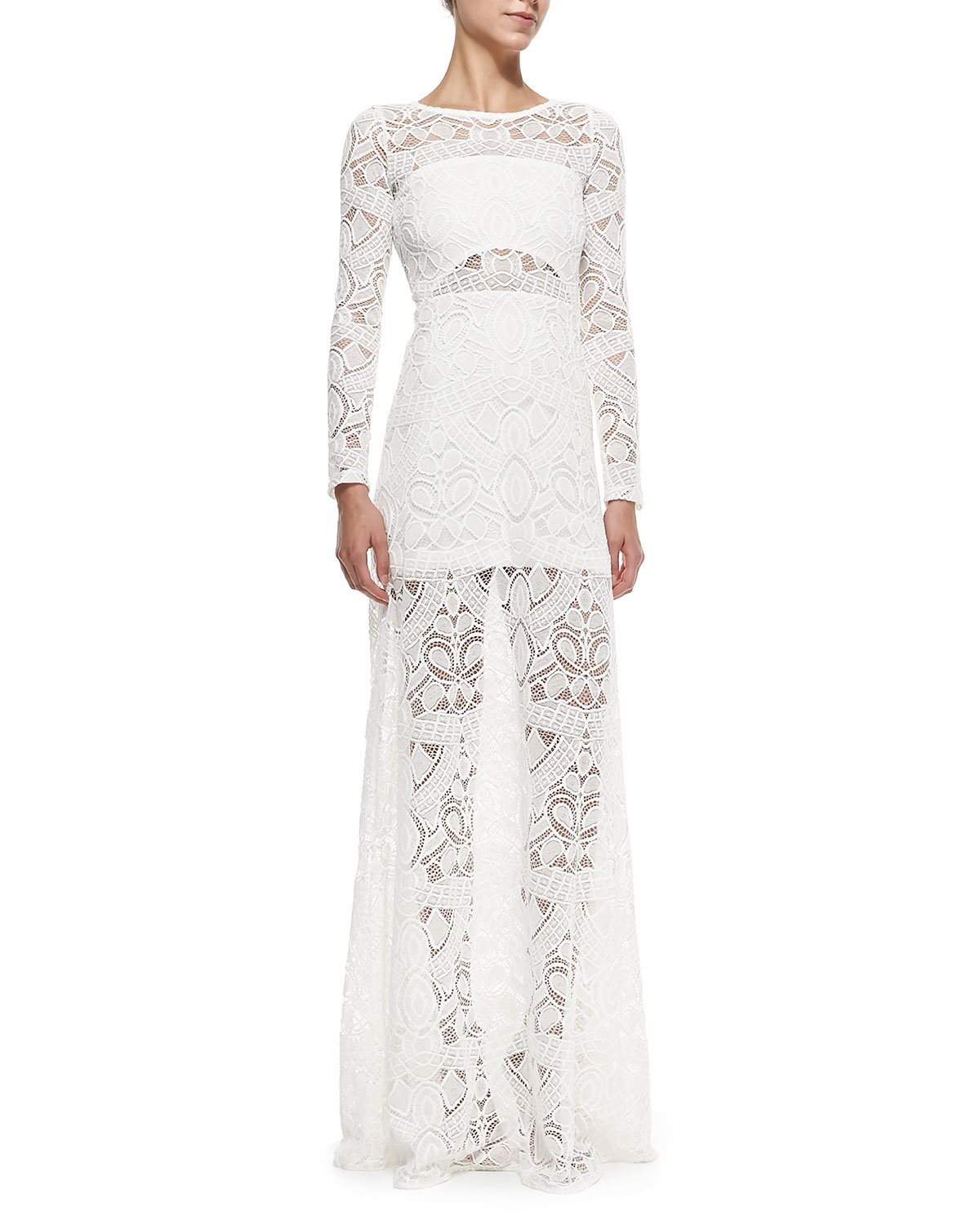 long sleeve overlay dress