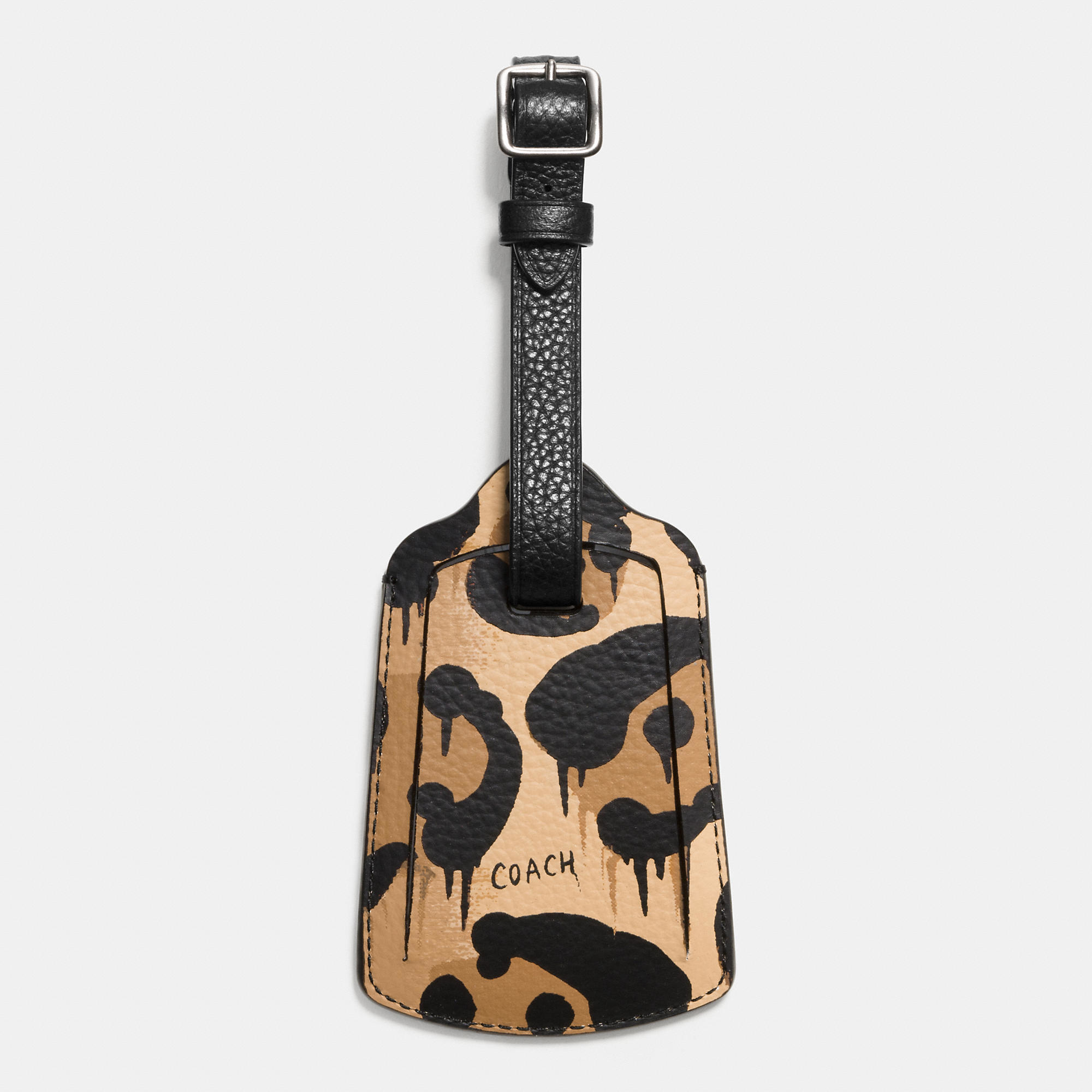leopard luggage tag