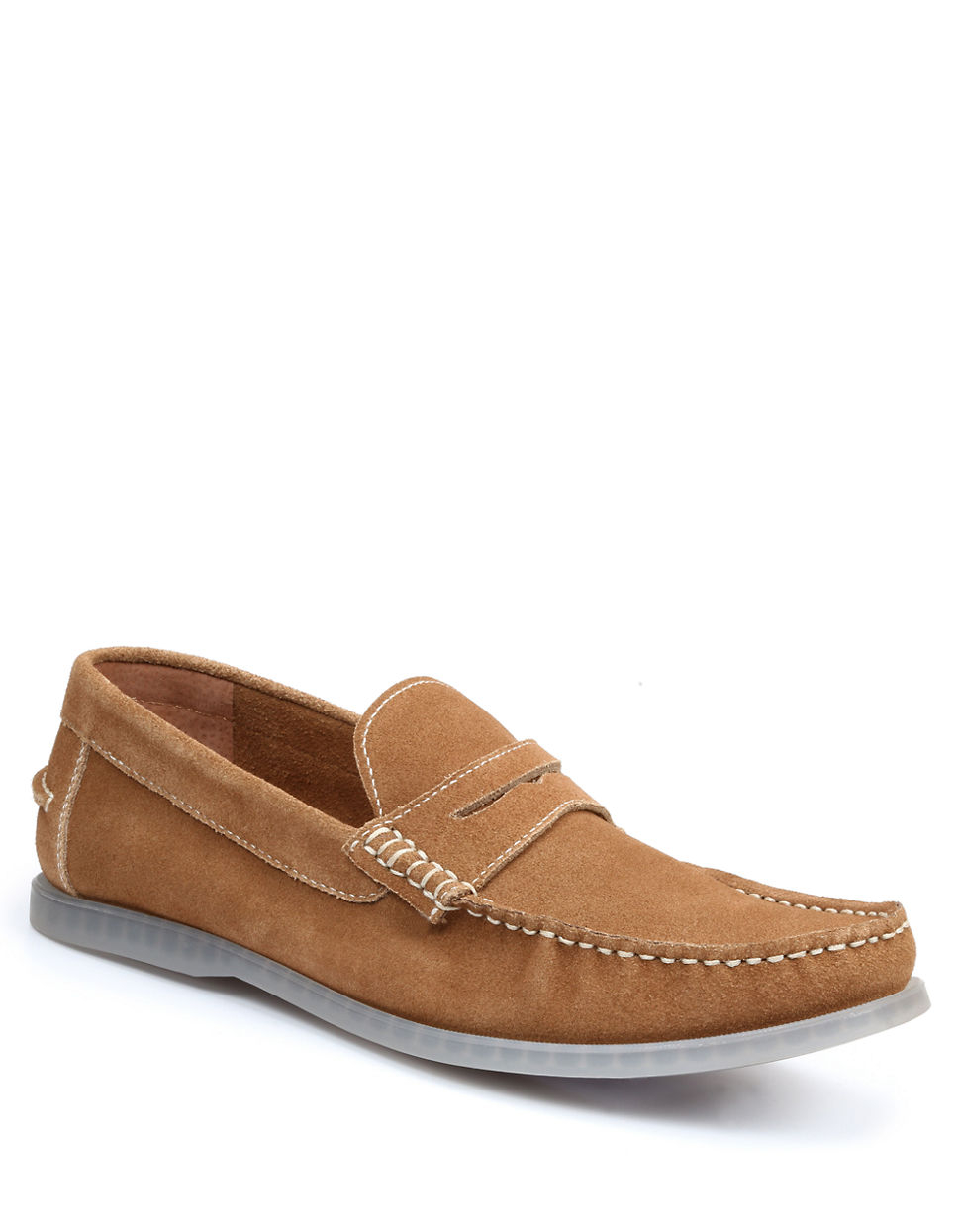 G.h. Bass & Co. Keane Suede Penny Loafers in Brown for Men (Taupe) | Lyst