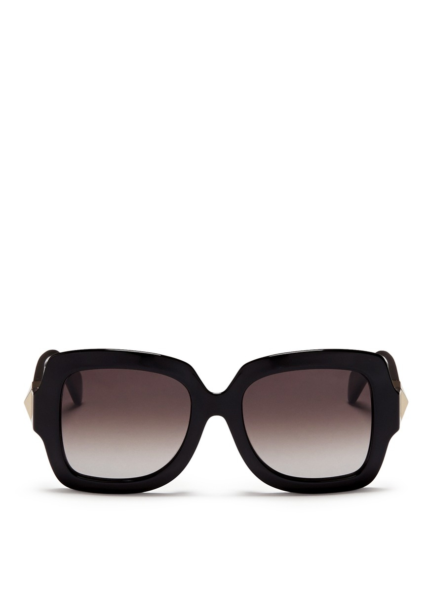 Lyst Valentino Chunky Oversize Square Frame Acetate