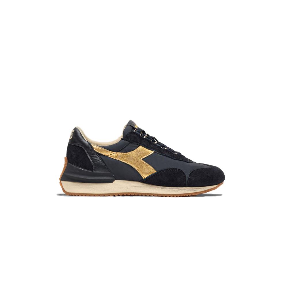 Diadora Leather Equipe Mad Italia Luna Black/gold201.177991.80013 - Lyst