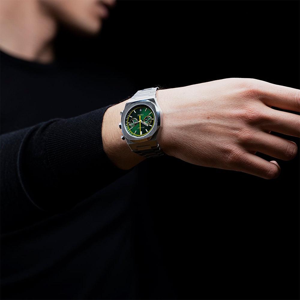 D1 Milano Chronograph Bracelet 41.5 Mm Noble Green D1-chbj10 for Men | Lyst