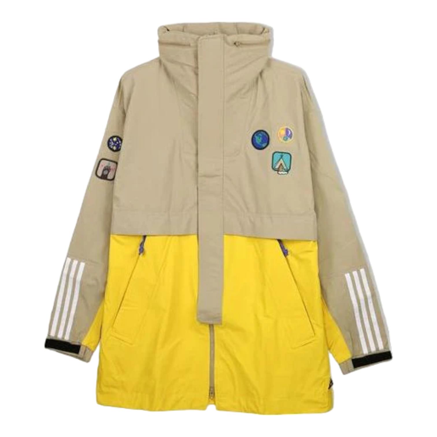 adidas Originals X Pharrell Williams | Crossover Embroidered Jacket Khaki -  Ce9491 in Yellow for Men | Lyst