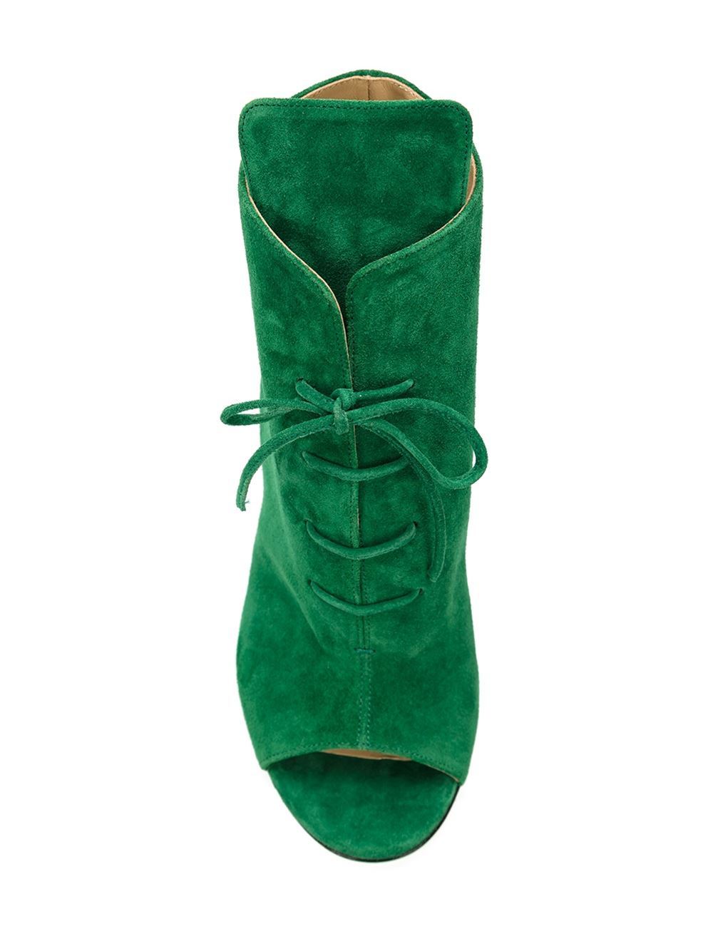 emerald green booties