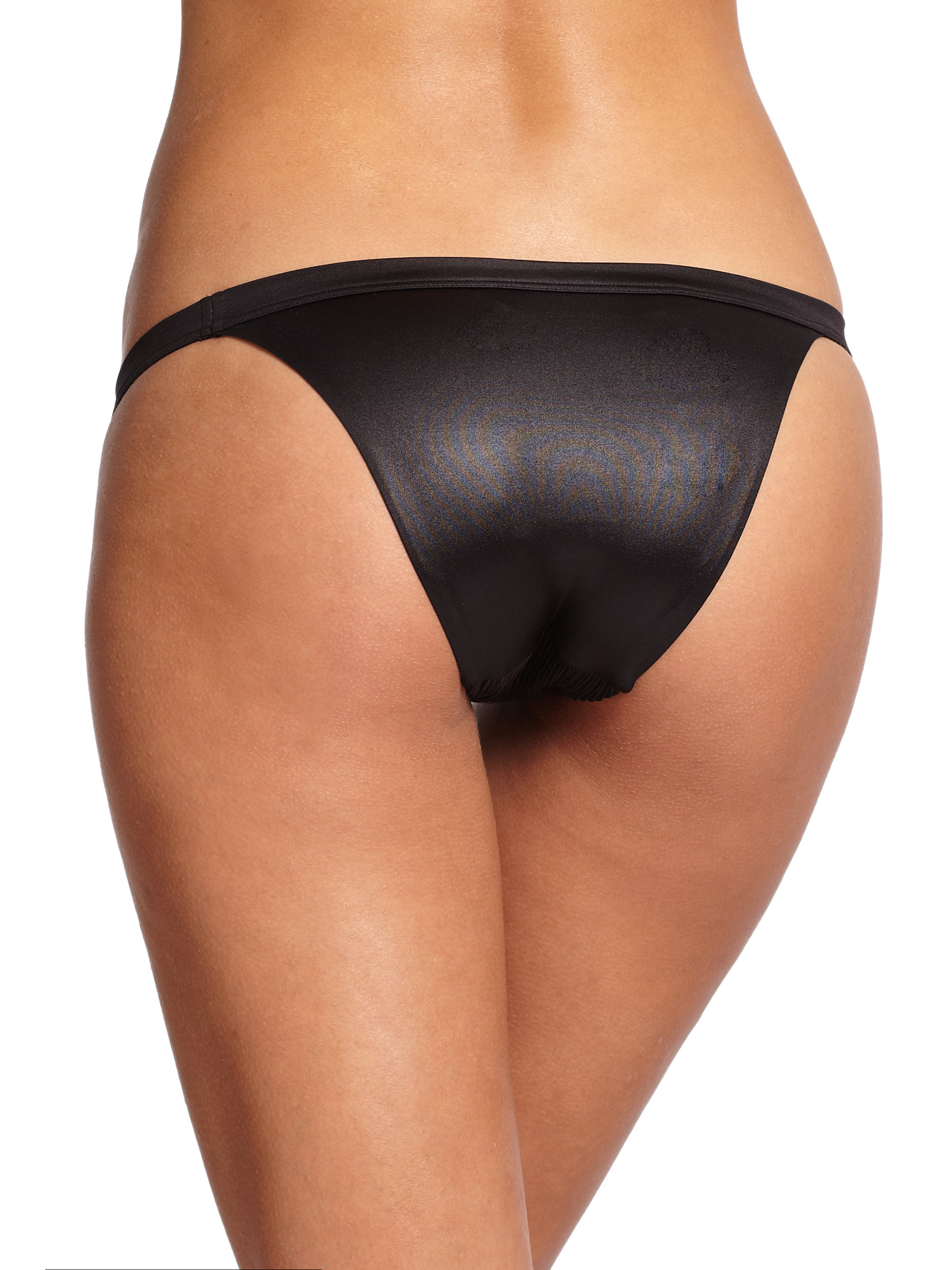 black bikini bottoms not cheeky