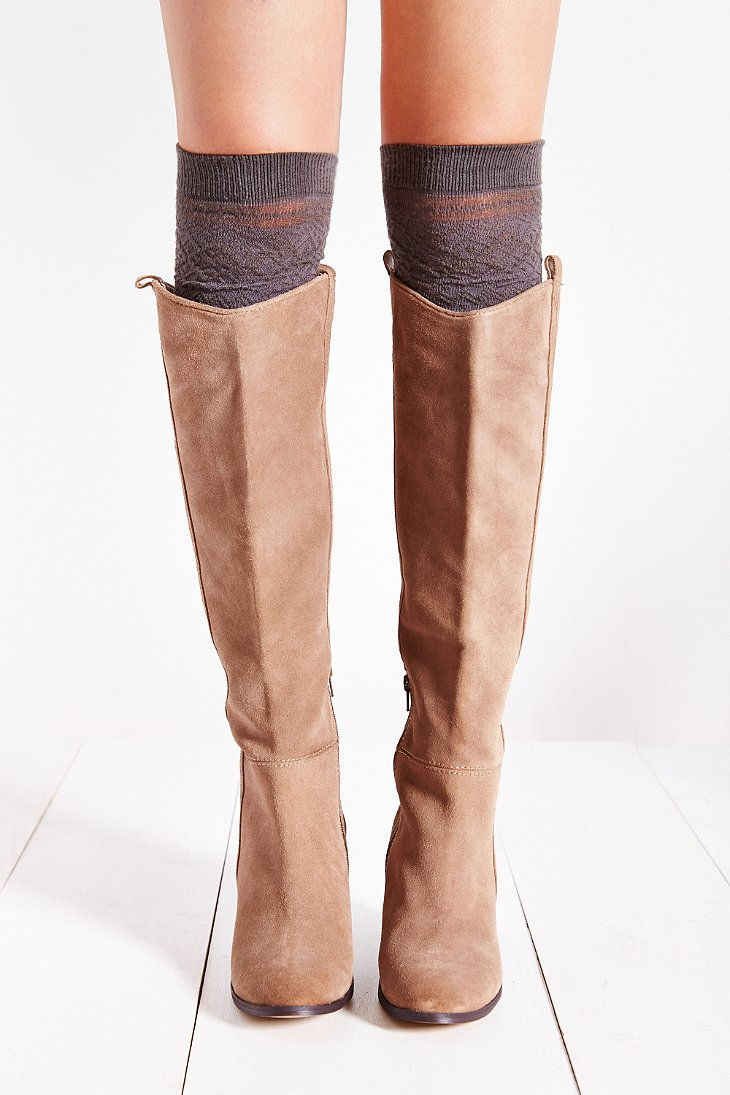Dolce Vita Myste Suede Tall Boot in Brown | Lyst
