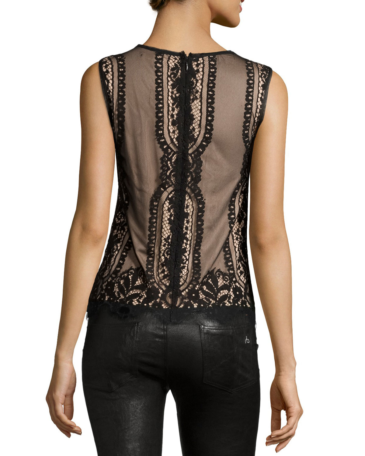 black lace shirt with white shorts 20 Style Tips On How To Wear Sheer Shirts