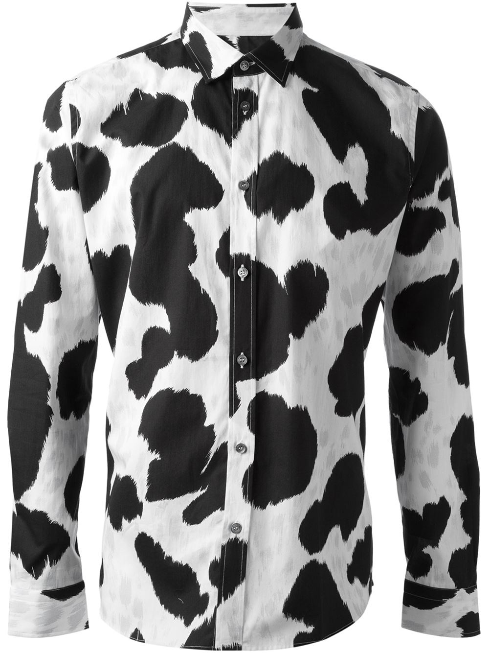 cow print men's shirt