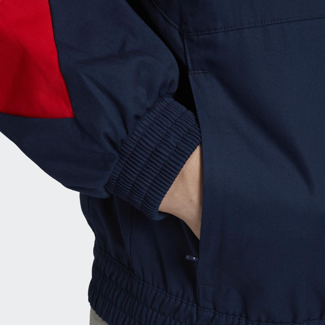 adidas Arsenal Trefoil Quarter-zip Track Jacket in Blue for Men | Lyst UK