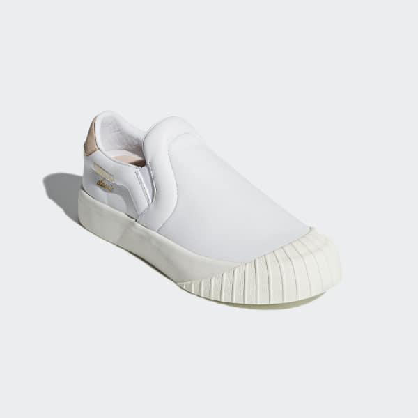adidas Leather Everyn Slip-on Shoes in White - Lyst