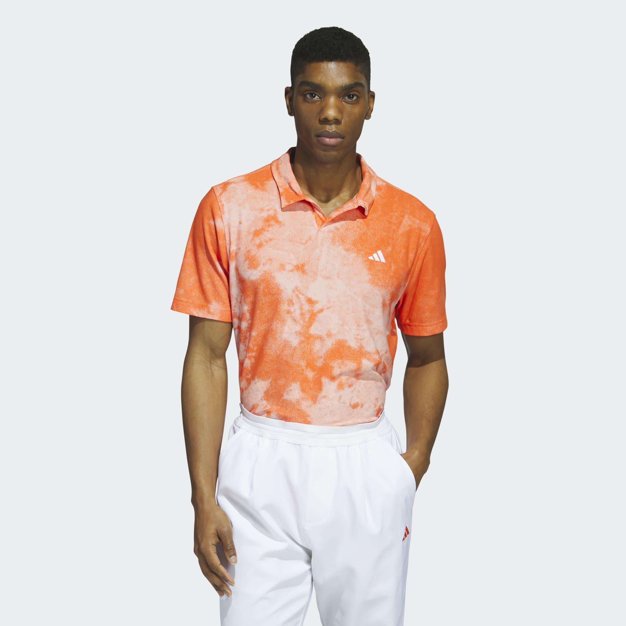 adidas Made To Be Remade No button Jacquard Golf Shirt in Orange for Men Lyst UK