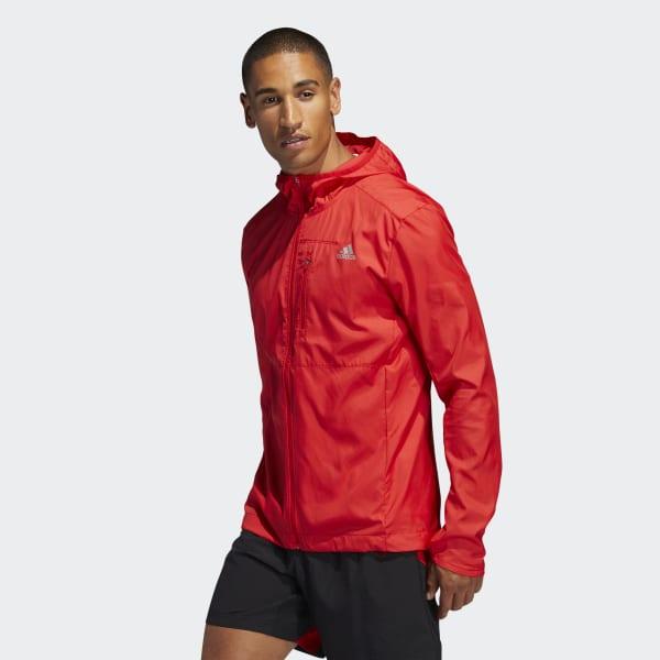 adidas own the run hooded wind jacket