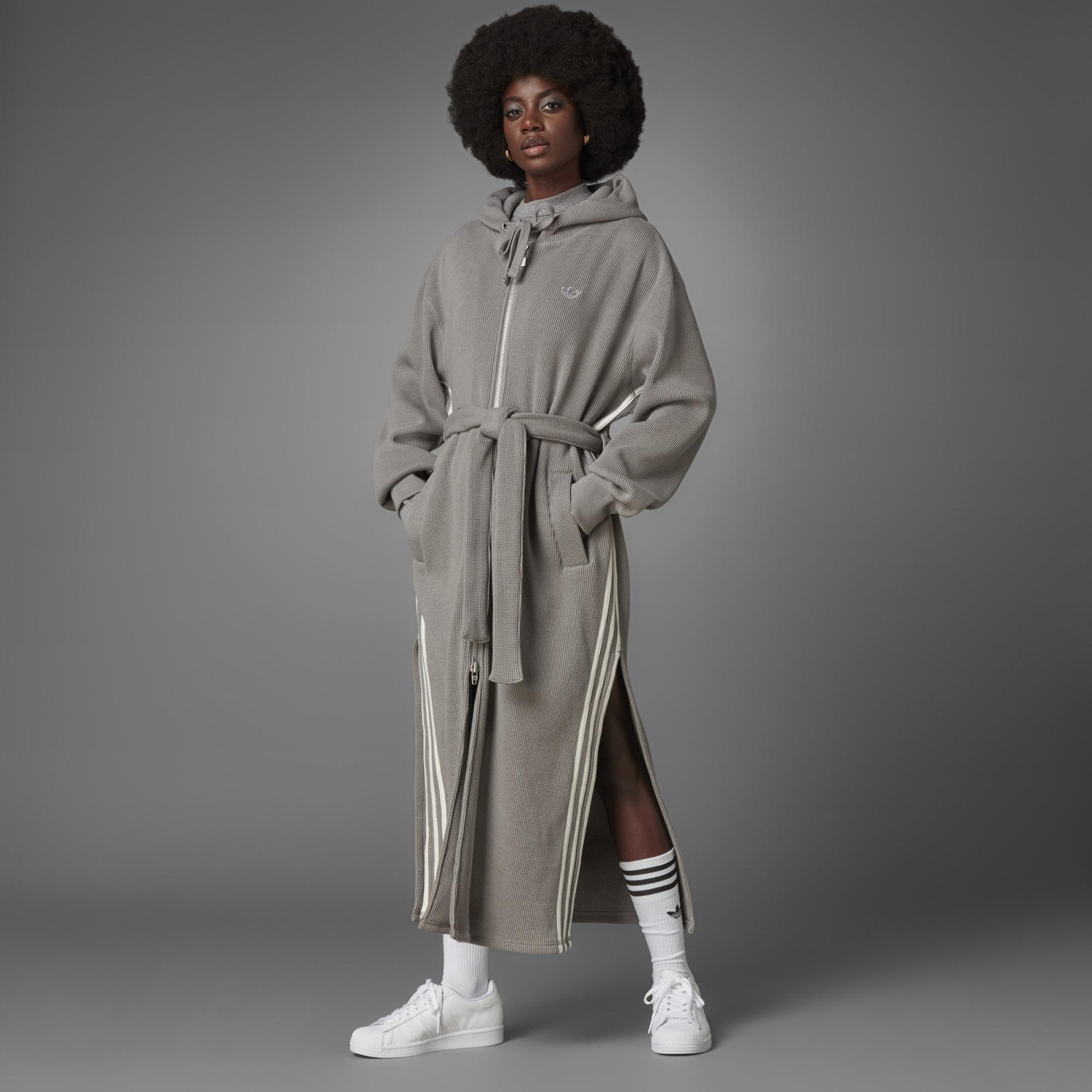adidas Blue Version Waffle Robe in Grey Lyst UK