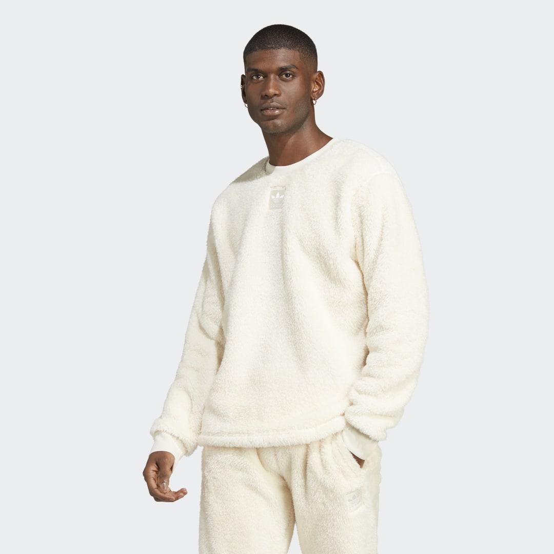 Adidas fluffy sweatshirt sale