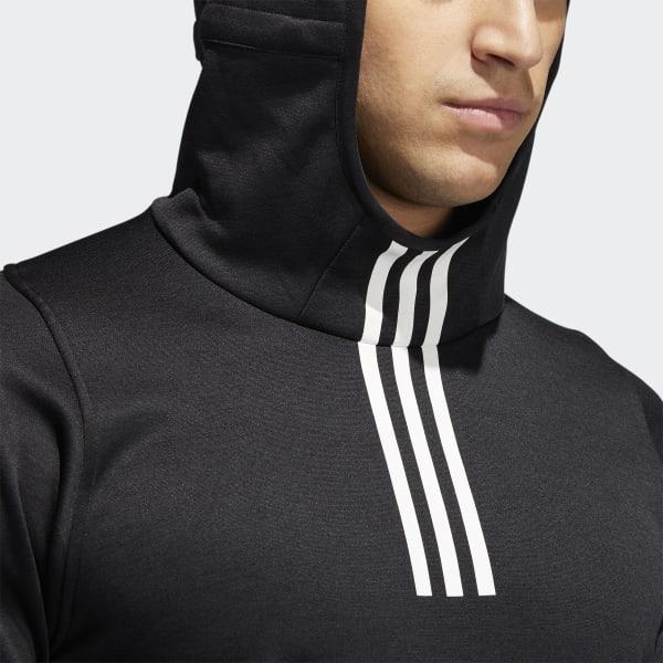 adidas Freelift Climawarm 3-stripes Hoodie in Black for Men | Lyst