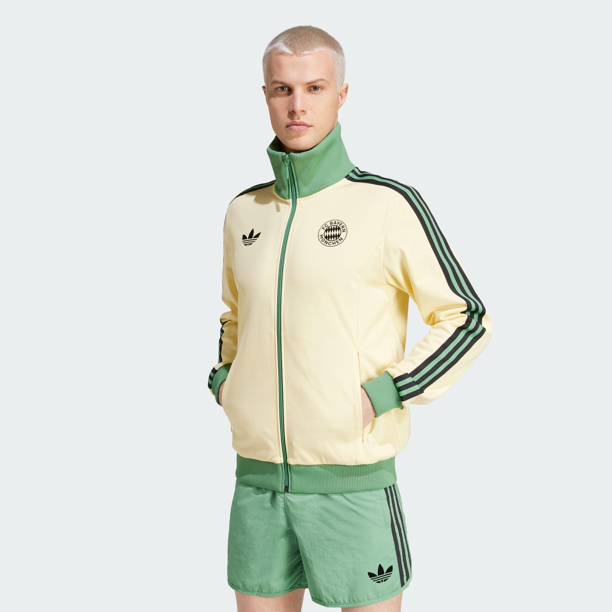 adidas beckenbauer tracksuit green