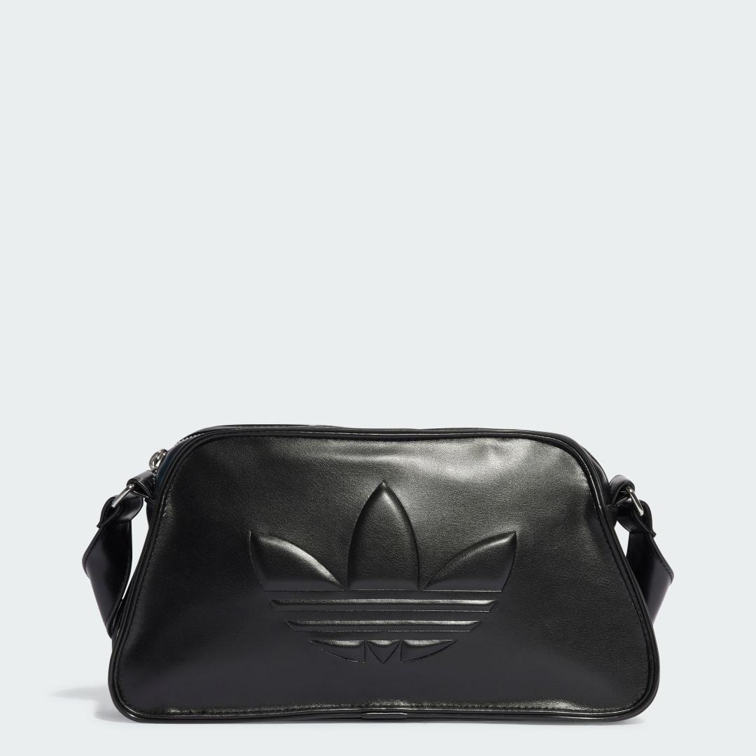 adidas Polyurethane Embossed Trefoil Shoulder Bag in Black Lyst UK