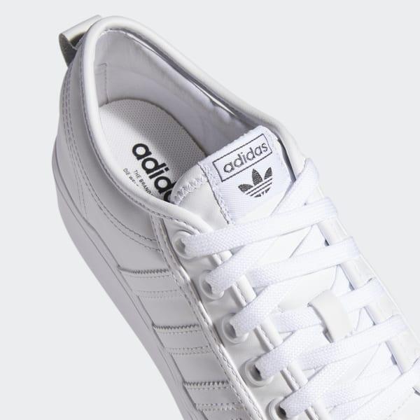 adidas Leather Nizza Platform Shoes in White - Lyst