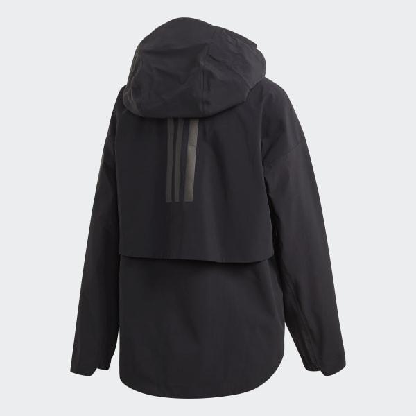 adidas black raincoat