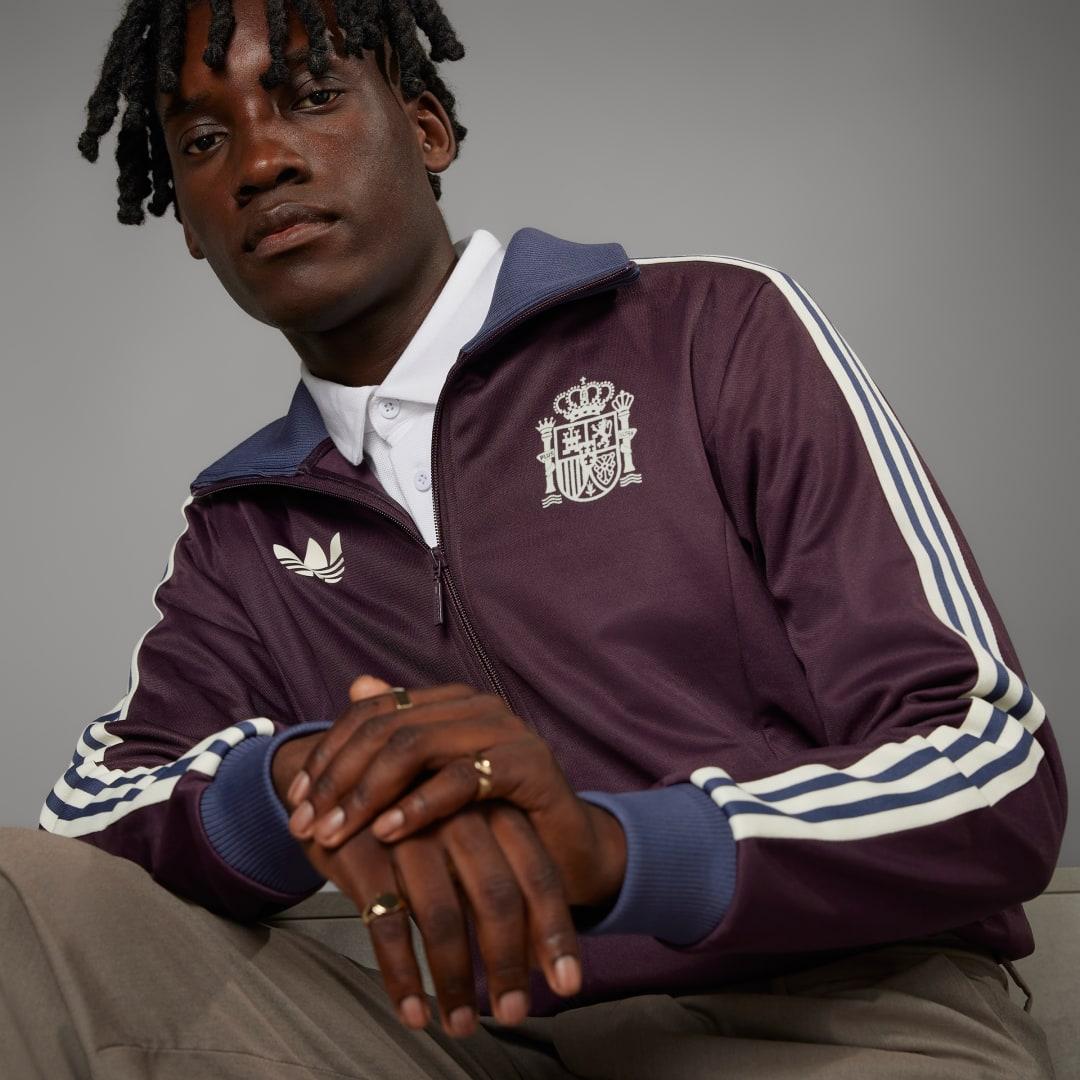 adidas Spain Beckenbauer Track Top in Purple | Lyst UK