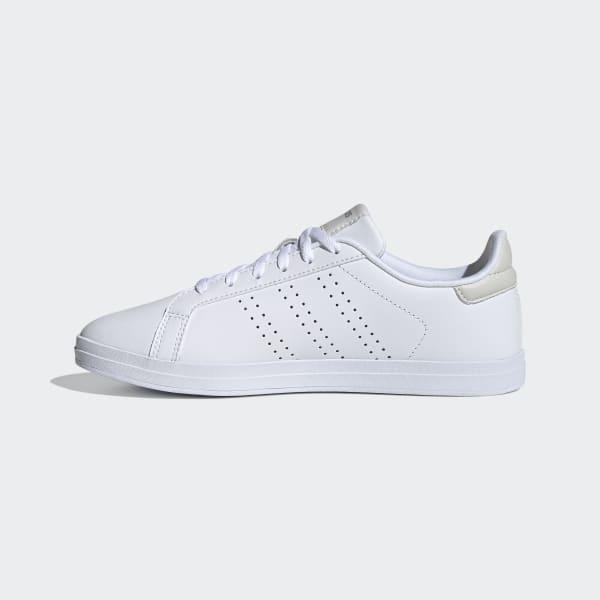 adidas Lace Courtpoint Cl X Shoes in White | Lyst